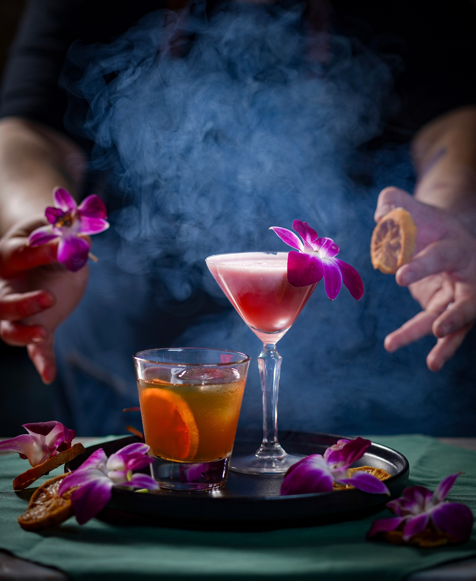 Coctelería de autor con humo